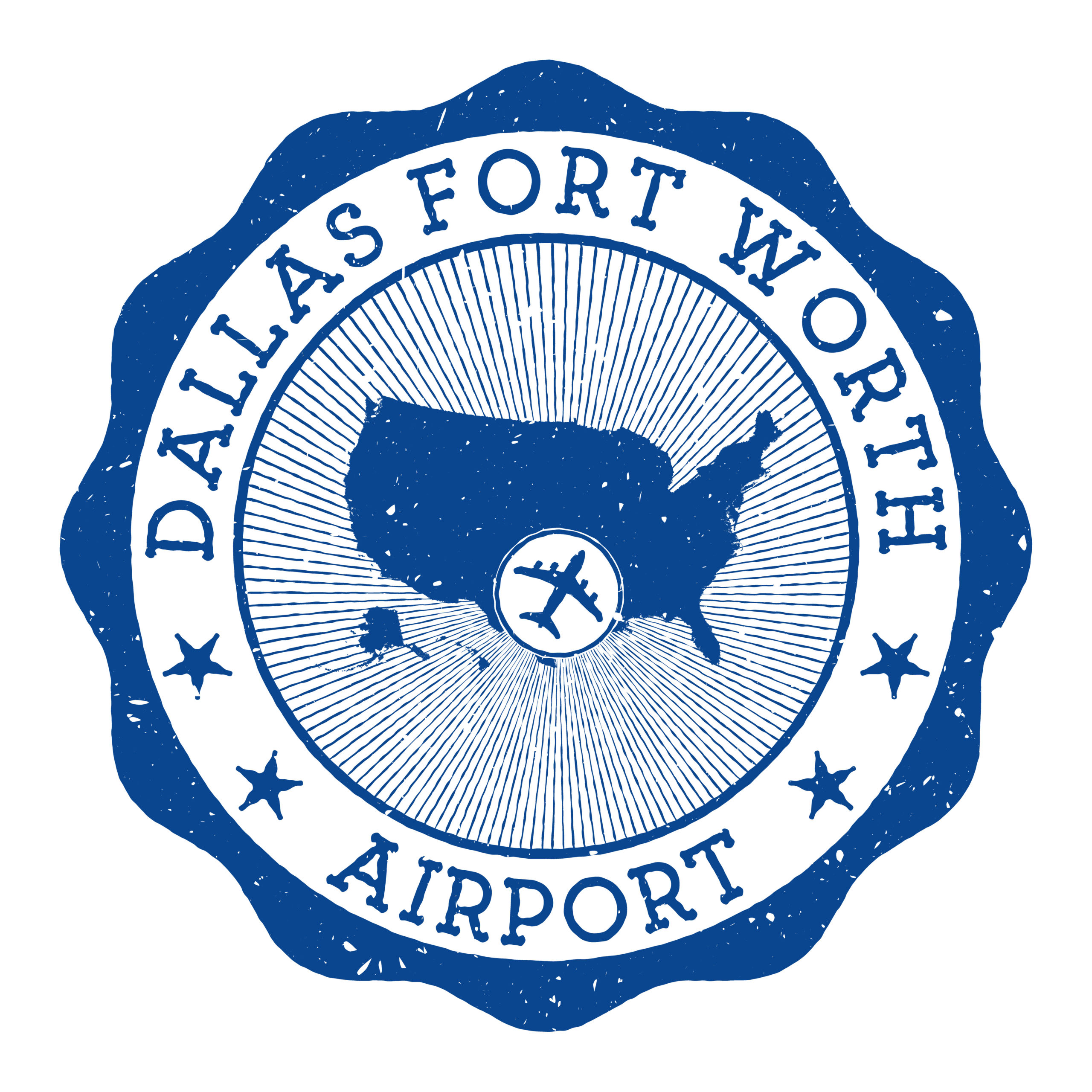 Logo stamp for Dallas-Fort Worth International Airport